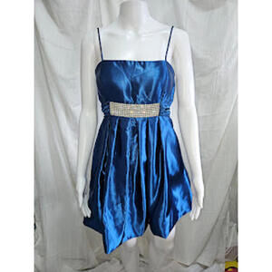Blue Semi-Formal Dress Size 6 Betsy & Adam by Linda Bernell